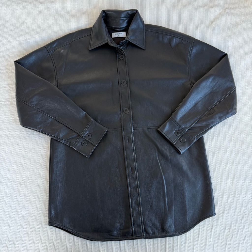 Aritzia Babaton Pelli Shirt Jacket - Black